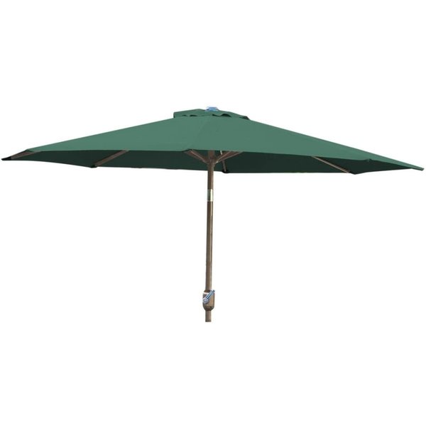 Jeco 9 ft. Aluminum & Steel Umbrella Fabric, Green UBF94